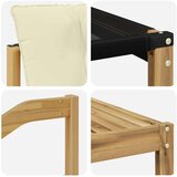  Set vanjskih sofa 7 kom. Bijela i krem | shoptok.hr