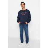 Trendyol Men's Dark Blue Straight Fit Jeans Denim Trousers Cijene