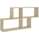 Maison Chic Stenska polica - Viseča Polica sonoma hrast 100x18x53 cm inženirski les, (21794191) | Shoptok.si