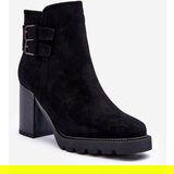 Kesi Leather heeled shoes black makeline | shoptok.hr