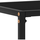  Konzolni stol crni 80 x 35 x 75 cm od kaljenog stakla | shoptok.hr