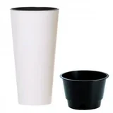 saksija tubus slim 30X57CM bela pr DTUS300-S449