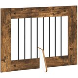  Vrata za pse z stojali 2 pcs Dimljen hrast 80 x 60 cm, (5000232723) | Shoptok.si