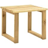  Vrtni ležalnik z mizico in blazino impregnirana borovina, (20662927) | Shoptok.si