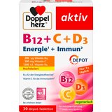 Doppelherz aktiv B12 + C + D3 energija + Immun Depot - 30 tabl. | shoptok.hr