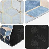  Traka za tepih LESAKA Srebrna 100 x 300 cm Dijamantni baršun | shoptok.hr
