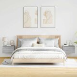  Zidni noćni ormarići s LED svjetlima 2 kom boja hrasta sonome | shoptok.hr