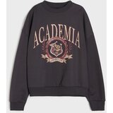 Sinsay Pamučna crewneck majica s natpisom Academia | shoptok.hr
