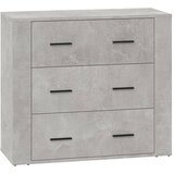  Komoda siva boja betona 80 x 33 x 70 cm od konstruiranog drva | Eponuda.com