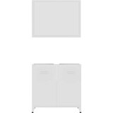  Komplet pohištva za kopalnico bel inženirski les, (20680213) | Shoptok.si