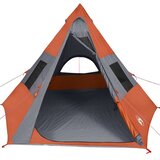 Šator tipi za kampiranje za 7 osoba narančasti vodootporni | shoptok.hr