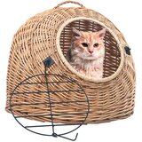 vidaXL Mačji transporter 60x45x45 cm naravna vrba, (20691068) | Shoptok.si