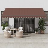 Tenda na automatsko uvlačenje smeđa 450 x 350 cm | shoptok.hr