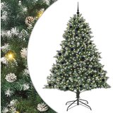 vidaXL Umestno božično drevo med 300 LED Zelena 140 x 140 x 210 cm | Shoptok.si
