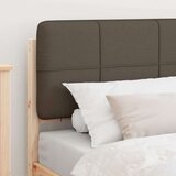 vidaXL krevetni okvir s tapiciranim uzglavljem sivo-smeđa 100 x 200 cm | shoptok.hr