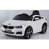  BMW GT 6 Licencirani Dečiji auto na akumulator sa kožnim sedištima i mekim gumama - Beli Cene