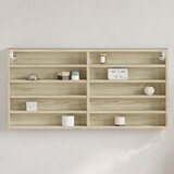 vidaXL Vitrina sonoma hrast 100x8,5x50 cm inženirski les Cene