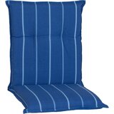 Beo Blazina z obrobo za stol z nizkim naslonom Tovarnik Turin modro črtasta | Shoptok.si