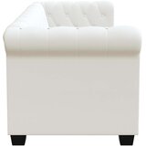  Dvosjed Chesterfield od umjetne kože bijeli | shoptok.hr