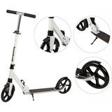  Romobil za djecu i tinejdžere, sklopivi, s podesivom visinom upravljača 95–105 cm, kotači 200 mm, bijelo crni | shoptok.hr