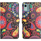 INORCO Usnjena torbica za telefon s tiskanjem vzorcev za Nokia C12 4G/C12 Pro/C12 Plus, ovitek za denarnico s stojalom, (22033771) | Shoptok.si