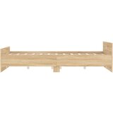  Kreveta s uzglavljem i podnožjem boja hrasta 120x190 cm | shoptok.hr