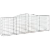  Lučne gabionske košare 2 kom 400x50x120/140cm pocinčano željezo | shoptok.hr