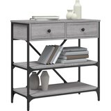  Konzolni stol siva boja hrasta 75x34,5x75 cm konstruirano drvo | shoptok.hr