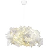 Opviq lights Bela viseča svetilka s tekstilnim senčilom Serenity – | Shoptok.si