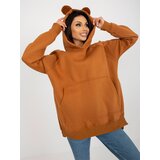 City Donna Sweatshirt-EM-BL-728.08-light brown | Shoptok.si