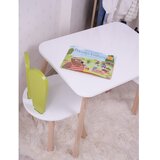 Hanah home Set dječji stol i stolice Zeko, bijelo-zelena | Eponuda.ba