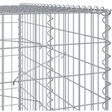 vidaXL Gabionska košara s pokrovom 750x100x200 cm pocinkano železo | Shoptok.si