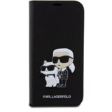 Karl Lagerfeld NFT ovitek KLBKP15SSANKCPK za iPhone 15 knjiga črna - Saffiano Karl and Choupette Cene