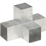  Spojnici za stupove u X-obliku 4 kom pocinčani metal 91 x 91 mm | shoptok.hr