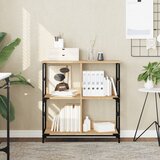 vidaXL Knjižna polica sonoma hrast 78,5x33x82 cm inženirski les | Shoptok.si
