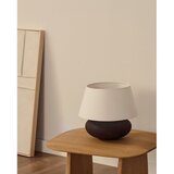 Kave Home Črno-bela namizna svetilka s tekstilnim senčilom (višina 35 cm) Nessi – | Shoptok.si