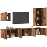 TV zidna jedinica Zidne 5 pcs Staro drvo Konstruirano drvo | shoptok.hr
