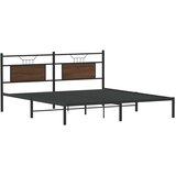  Okvir kreveta bez madraca smeđa boja hrasta 183x213 cm drveni | shoptok.hr