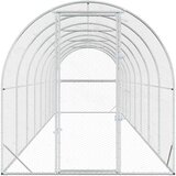  Kokošinjac Srebrna 800 x 200 x 200 cm Pocinčani čelik | shoptok.hr