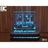 Black Cut 3D lampa jednobojna - putujte sa nama ( B13 ) | ePonuda.com
