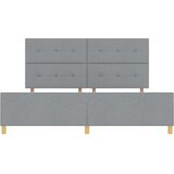  Krevetna konstrukcija Svjetlosiva 200 x 200 cm tkanina | shoptok.hr