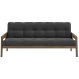 Karup Design Siv žameten raztegljiv kavč 204 cm Grab - Karup Design Cene