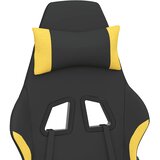  Masažna igraća stolica od tkanine s osloncem za noge crno-žuta | Shoptok.si