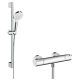 Hansgrohe Crometta ručni tuš set sa Ecostat 1001 CL baterijom (slavinom) termostatskom za tuš 27812400 | ePonuda.com