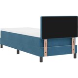  LED Box Spring Krevet s madracem Tamno plava 80 x 200 cm Baršun | shoptok.hr