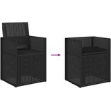  Vrtne stolice za blagovanje 2 pcs Antracit 53 x 47 x 88 5 cm PP | shoptok.hr
