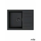 Milo Granitna sudopera Retto 65x50cm Lava stone ø90 | ePonuda.com