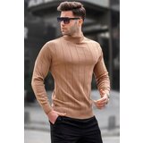 Madmext Sweater - Beige - Slim fit Cene
