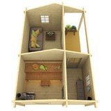 Male kuće Sauna kućica SAUNA VILLU 415 × 565 cm sa šindrom | shoptok.hr