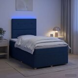  LED okvir za krevet s madracem Plava 120 x 200 cm Tkanina | shoptok.hr